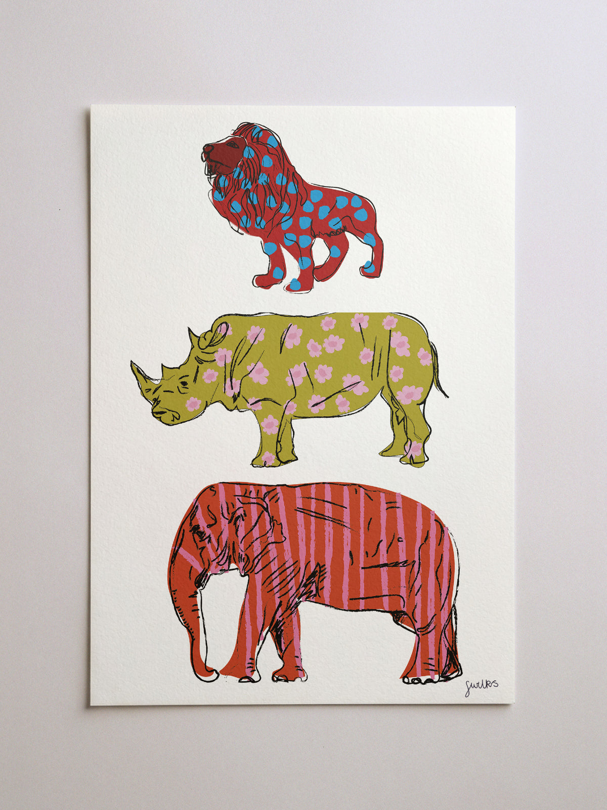 Animal Stack Print