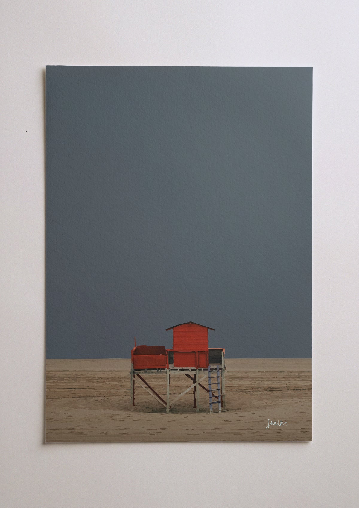 Lifeguard Hut Print