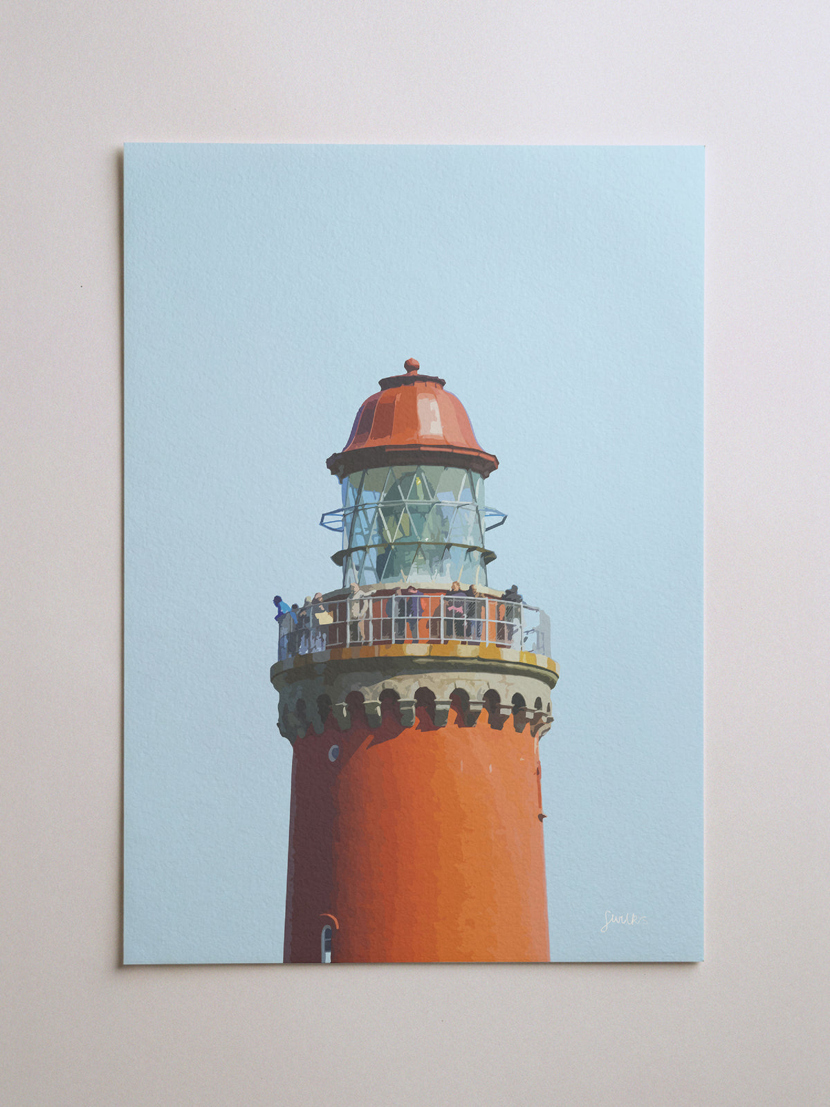 Red Lighthouse Print