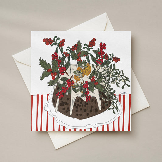 Christmas Pudding Christmas Card
