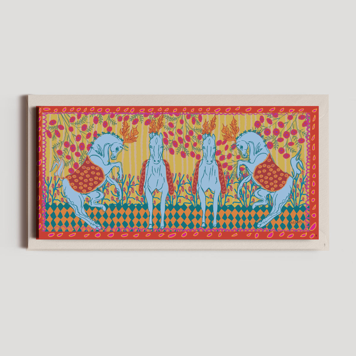 Fandango Horse Greetings Card