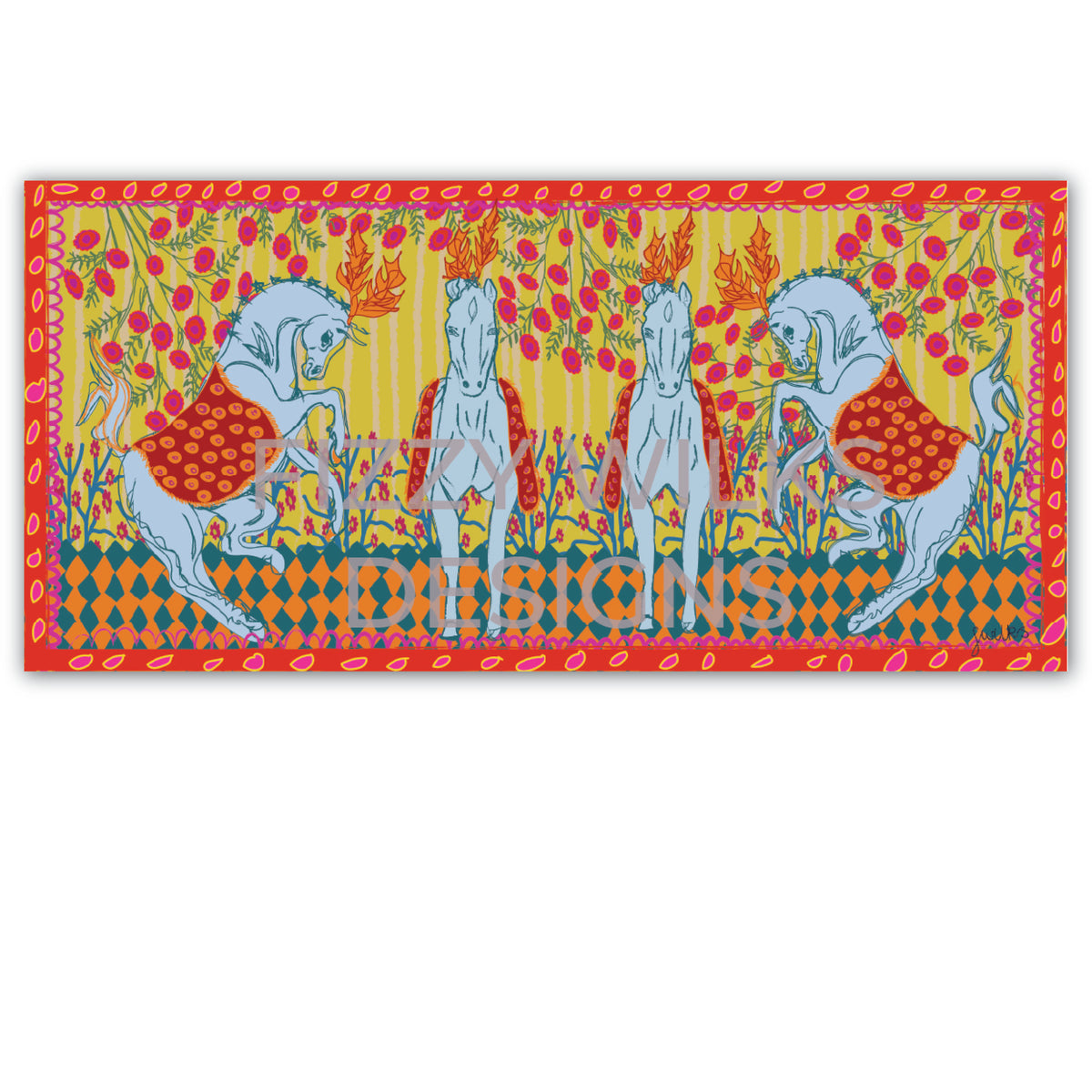 Fandango Horses Print