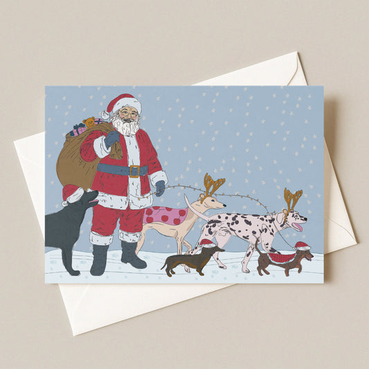 Festive Walkies Christmas Card