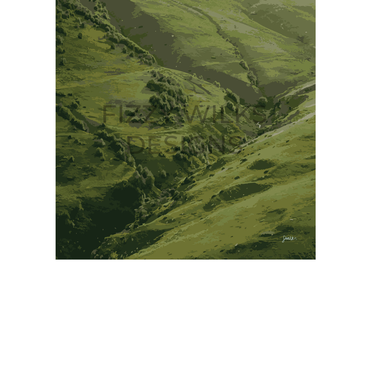 Green Valley Print