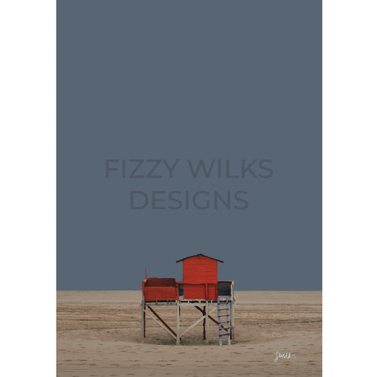 Lifeguard Hut Print