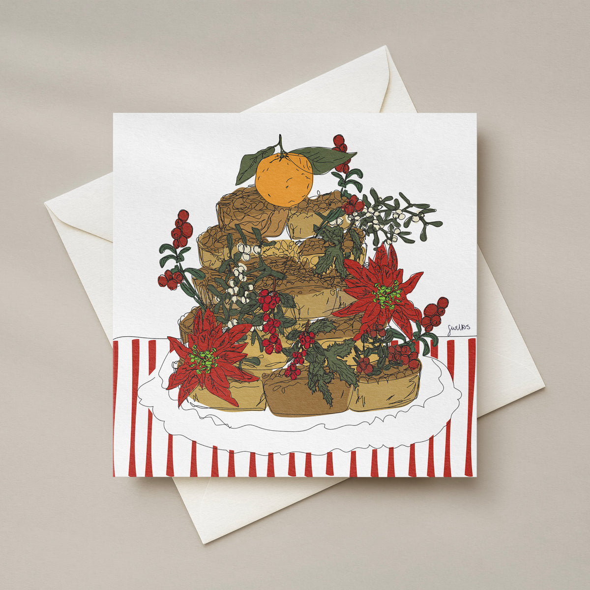 Mince Pies Christmas Card
