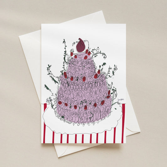 Purple Cake Postcard