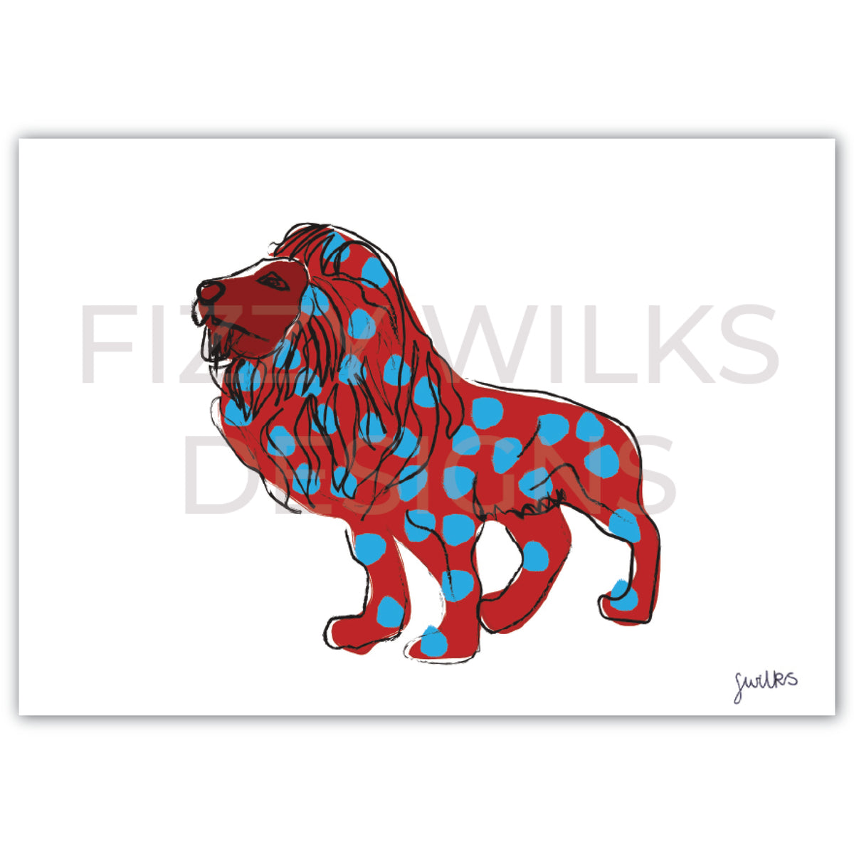 Spot Lion Print