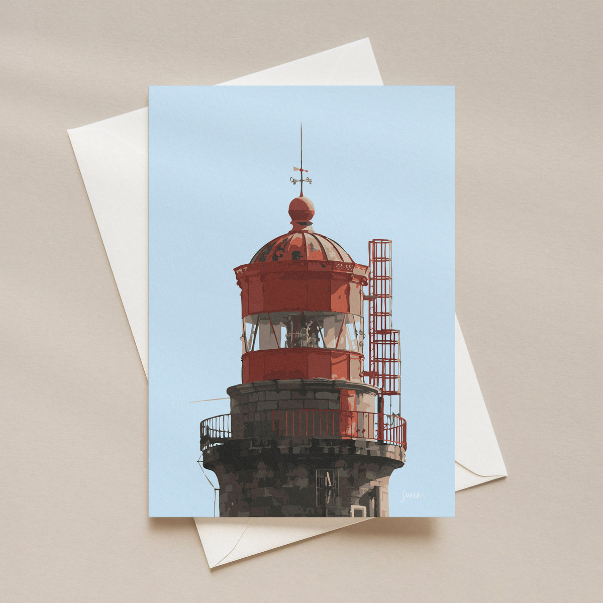Stone Lighthouse Postcard